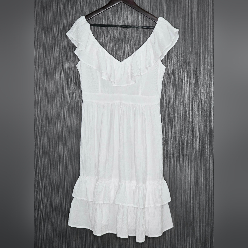 NWOT Calvin Klein Ivory Textured Dress, Size 6